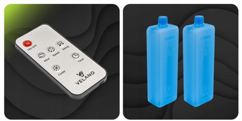 WENTYLATOR KOLUMNOWY WODNY PODŁOGOWY OSCYLACJA PILOT KLIMATOR PRZENOŚNY 80W na Arena.pl