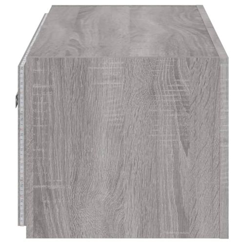 Ścienna szafka TV z LED, szary dąb sonoma, 100x35x31 cm na Arena.pl