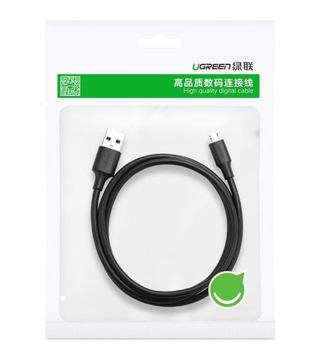 kabel przewód usb - micro usb 2.4a 480mbps 1.5m czarny na Arena.pl