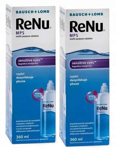 PŁYN DO SOCZEWEK RENU MPS 360ml x 2 na Arena.pl