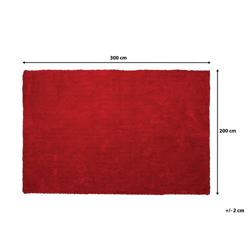 Dywan 200 x 300 cm czerwony DEMRE na Arena.pl