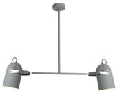 Gray zwis 2x40W E27 szary