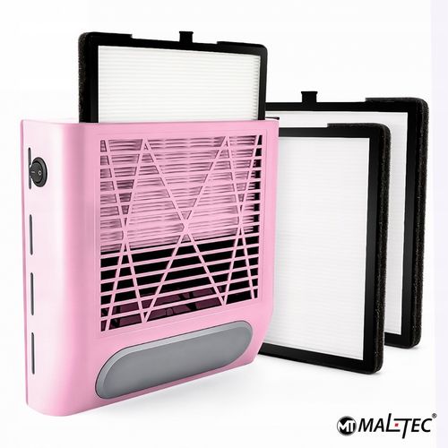 POCHŁANIACZ PYŁU DO PAZNOKCI BEZWORKOWY KASETOWY FILTR 80W RÓŻOWY na Arena.pl