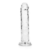 realrock crystal clear - model z przyssawką 14,5 cm, transparentny