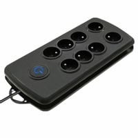 QOLTEC LISTWA ANTYPRZEPIĘCIOWA OSIEM GNIAZD