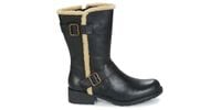 Clarks Botki damskie - Orinoco Art ocieplane - rozmiar 37 - czarne skórzane