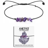 Bransoletka z naturalnego AMETYSTU amulet HARMONII