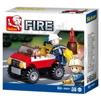 klocki sluban fire straż pożarna 58 el. m38-b0621
