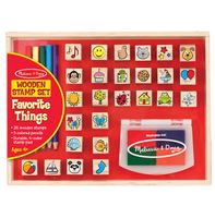Melissa & Doug Wooden Favorite Things Stamp Set