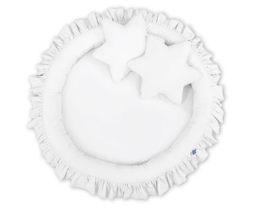 Gniazdko z falbanką - białe na Arena.pl