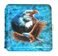 Papierośnica Metalowa Gentelo z Orłem 8,5 x 8,5 cm - 4 Warianty