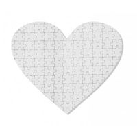 Puzzle materiałowe serce 19,5 x 19,5 cm 75 elementów Sublimacja Termotransfer