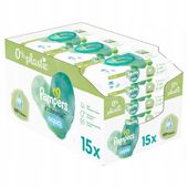 Chusteczki nawilżane Pampers Aqua Harmonie 15 x 48 szt z KLIPSEM