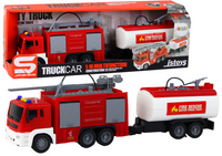 Straż Pożarna Z Naczepą Wóż Strażacki 1:16 Dźwięki Światła