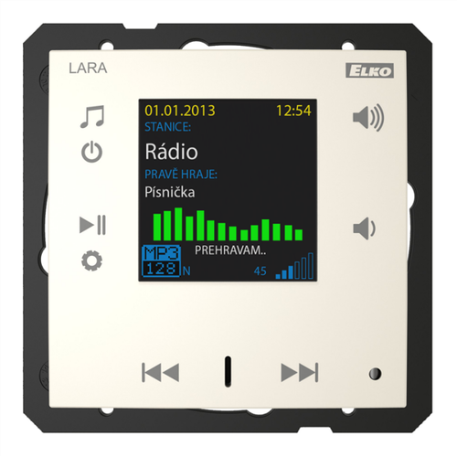 Radio internetowe LARA-R/PE perłowy, design LOGUS90, EFAPEL, ELKOEP, iNELS na Arena.pl