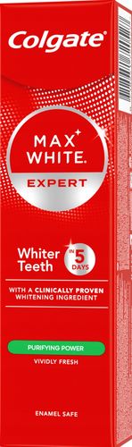 COLGATE MAX WHITE EXPERT PASTA DO ZĘBÓW WYBIELAJĄCA 75 ML na Arena.pl