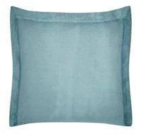 Błękitna Poszewka Na Poduszkę Z Ozdobną Kantą 100% Bawełna