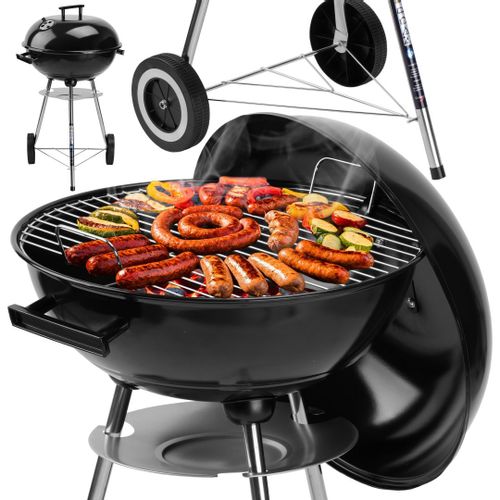 Grill węglowy ogrodowy RUND czarny na Arena.pl