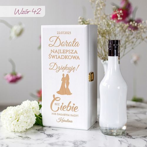 PODZIĘKOWANIE DLA ŚWIADKOWEJ SKRZYNKA NA ALKOHOL PREZENT DLA ŚWIADKOWEJ na Arena.pl