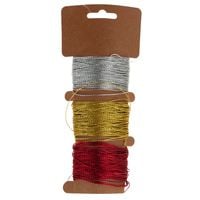 SZNUREK DEKORACYJNY OZDOBNY SZNURKI 10M 3SZT SCRAPBOOKING PREZENTY DIY