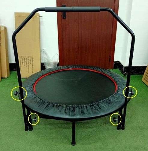 Trampolina domowa 100 cm Z REGULOWANĄ PORĘCZĄ, trampolina dla dzieci. na Arena.pl