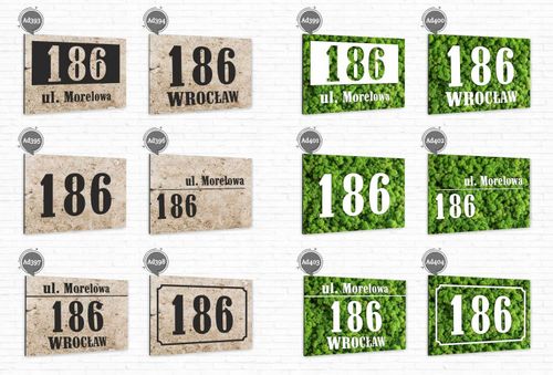 Numer domu DUŻA TABLICZKA ADRESOWA aluminiowa na Arena.pl