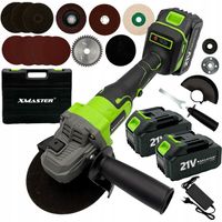 BEZSZCZOTKOWA SZLIFIERKA AKUMULATOROWA KĄTOWA KĄTÓWKA DIAX 2xAKU 3AH