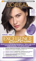 Farba do włosów Loreal Excellence Cool Creme 5.11 Ultrapopielaty Jasny Brąz