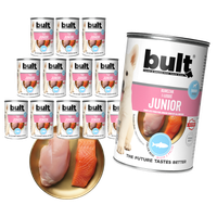 MOKRA KARMA DLA PSA BULT Junior kurczak i łosoś dla szczeniąt 12x400g