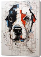 Obraz 70x100cm Przyrysowany Psiak