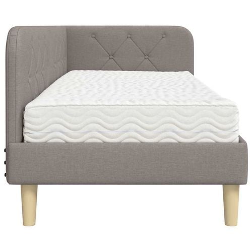 Rama łóżka narożnego Ciemnoszary 80 x 200 cm tkanina na Arena.pl