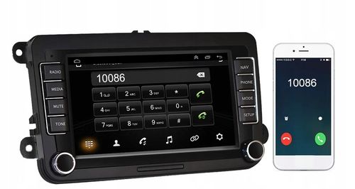 RADIO SAMOCHODOWE do VOLKSWAGEN VW SKODA SEAT 7" ANDROID CARPLAY GPS WIFI na Arena.pl