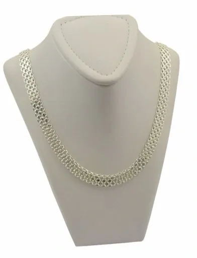 Naszyjnik Srebrny Damski Bismark Diamentowany 6,00 mm pr 925 Grawer Gratis zdjęcie 11