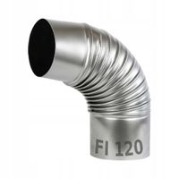 KOLANO PIECOWE fi 120mm KOLANKO DYMNE 90 STOPNI PIECOWE KOZA