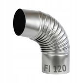 KOLANO PIECOWE fi 120mm KOLANKO DYMNE 90 STOPNI PIECOWE KOZA