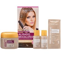 Kativa Alisado Brasileno - profesjonalny zestaw do prostowania włosów blond