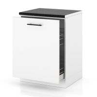 Szafka Kuchenna Stojąca Z Blatem Szafka Cargo 60cm Spremium Biały Mat