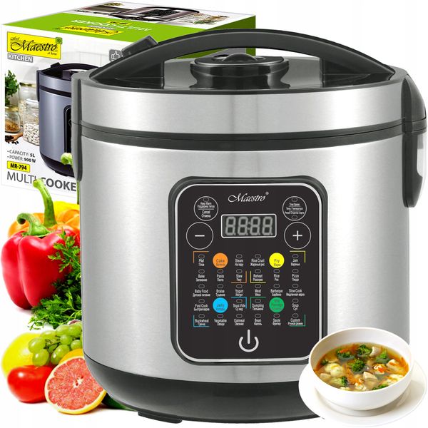 Multicooker garnek elektryczny 30 programów MAESTRO MR-794 zdjęcie 4