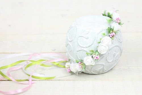 Wianek komunijny styl boho RÓŻOWY komunia różyczki na Arena.pl