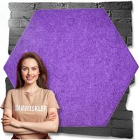 Panele Ścienne Filcowe 3D Heksagon Zagłówek Samoprzylepne Akustyczne Soft