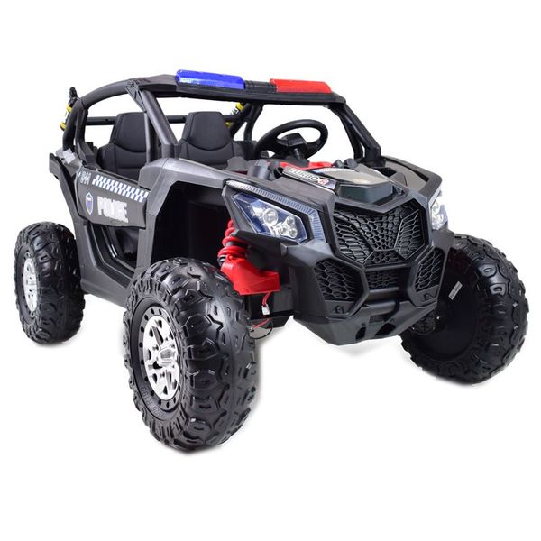MEGA BUGGY UTV POLICJA TURBO R FOX DLA 2 DZIECI 4X60 W, 24V, SUPER MOC, WSPOMAGANIE/XB2118 zdjęcie 1