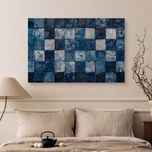 Obraz Ścienny Do Salonu Geometryczna Mozaika Abstrakcja 100cm x 70cm na Arena.pl