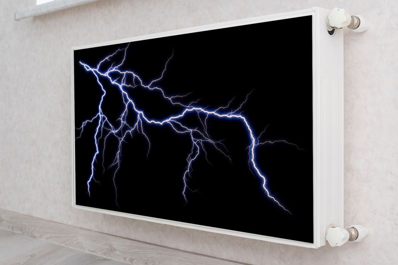 Magnetyczna MATA Na Kaloryfer Piorun Abstrakcja 100cm x 60cm zdjęcie 4