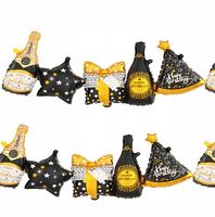 Girlanda balonowa Szampan prezent 206x34cm Dekoracja Urodzinowa