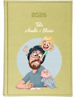 KALENDARZ A5 2026 DZIENNY planer Z NADRUKIEM prezent dla taty + imię