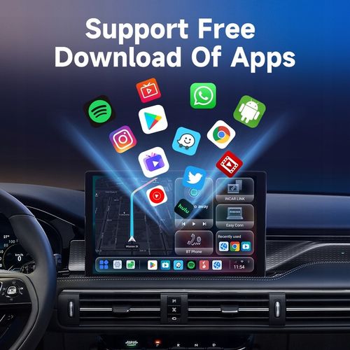 HEYINCAR Carplay Adapter bezprzewodowy Android Auto 8/128G YouTube SIM WIFI na Arena.pl