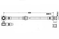 Opel Omega B Zestaw Przewodów Hamulcowych Elastycznych Gumowych