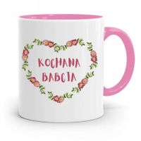 Kubek Różowy Dla Babci Kochana Babcia Z Nadrukiem Ze Zdjęciem