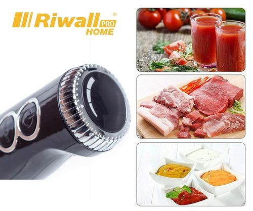 BLENDER RĘCZNY WIELOFUNKCYJNY RIWALL RB-01 6w1 TYTANOWE OSTRZA MOCNY na Arena.pl