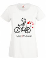 KOSZULKA z nadrukiem KOSZULKI dla par Wasze imiona